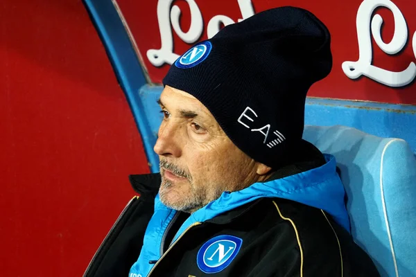Luciano Spalletti Coach Player Napoli Match Italian Serie League Napoli — Stok fotoğraf