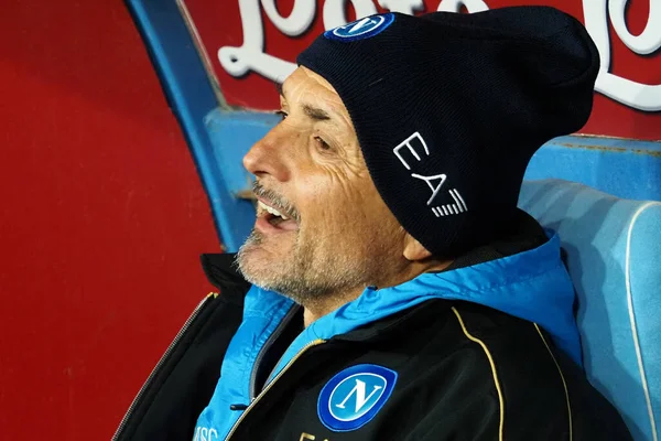 Luciano Spalletti Coach Player Napoli Match Italian Serie League Napoli — Fotografia de Stock