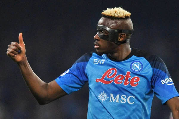 Victor Osimhenplayer of Napoli, during the match of the Italian Serie A league between Napoli vs Juventus final result, Napoli 5, Juventus 1, match played at the Diego Armando Maradona stadium.