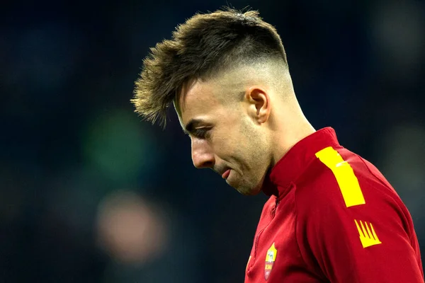 stock image Stephan El Shaarawy player of Roma, during the match of the Italian Serie A league between Napoli vs Roma final result, Napoli 2, Roma 1, match played at the Diego Armando Maradona stadium.