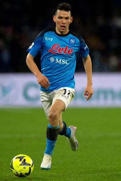 Hirving Lozano player of Napoli, during the match of the Italian Serie A league between Napoli vs Roma final result, Napoli 2, Roma 1, match played at the Diego Armando Maradona stadium.