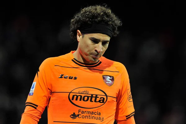 Stock image Guillermo Ochoa player of Salernitana, during the match of the Italian Serie A league between Salernitana vs Napoli final result, Salernitana 0, Napoli 2, match played at the Arechi stadium.