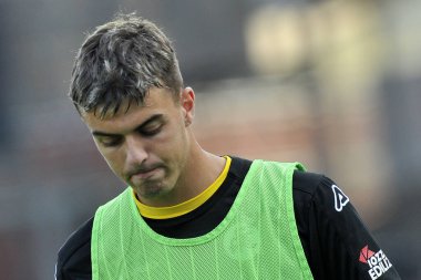 Spezia 'dan Daniel Maldini, İtalya Serie A Ligi maçında Salernitana ile Spezia arasındaki final maçı, Salernitana 1, Spezia 0, Arechi Stadyumu' nda oynandı..