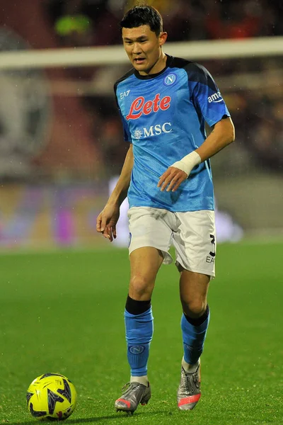 Kim Min-Jae player of Napoli, during the match of the Italian Serie A league between Salernitana vs Napoli final result, Salernitana 0, Napoli 2, match played at the Arechi stadium.