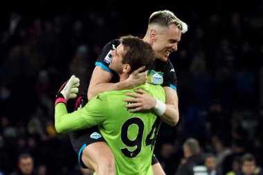 Napoli 'li Andr-Frank Zambo Anguissa, Napoli ile Lazio arasındaki İtalyan Serie A ligi maçında, Napoli 0, Lazio 1, Diego Armando Maradona Stadyumu' nda oynandı.