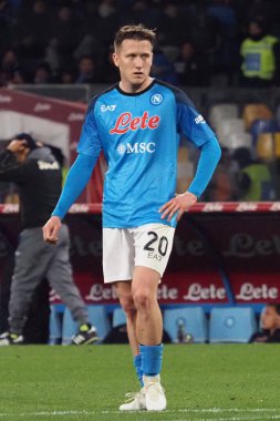 Napoli 'li Andr-Frank Zambo Anguissa, Napoli ile Lazio arasındaki İtalyan Serie A ligi maçında, Napoli 0, Lazio 1, Diego Armando Maradona Stadyumu' nda oynandı.