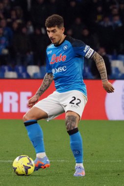 Napoli 'den Giovanni Di Lorenzo, Napoli - Napoli 0, Lazio 1 arasındaki İtalyan Serie A ligi maçında Diego Armando Maradona Stadyumu' nda oynandı..