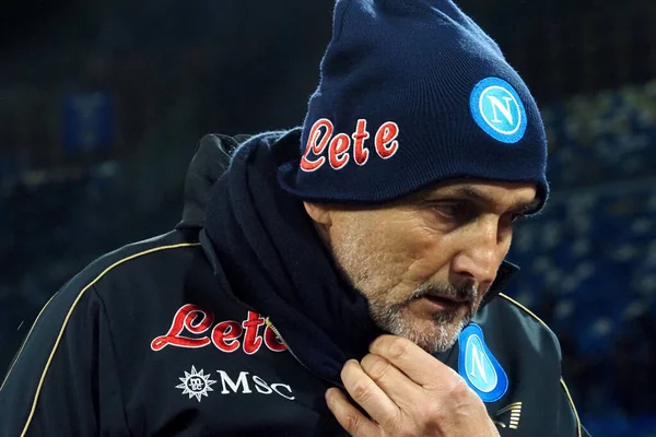Luciano Spalletti Trainer Von Napoli Während Des Spiels Der Italienischen — Stockfoto