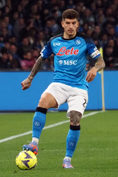 Giovanni Lorenzo Player Napoli Match Italian Serie League Napoli Atalanta — Stock Photo, Image