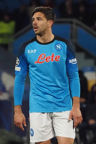 stock image Giovanni Simone player of Napoli, during the Uefa champions league match between Napoli vs Eintracht Frankfurt, final result Napoli 3, Eintracht Frankfurt 0. Match played at Diego Armando Maradona stadium.