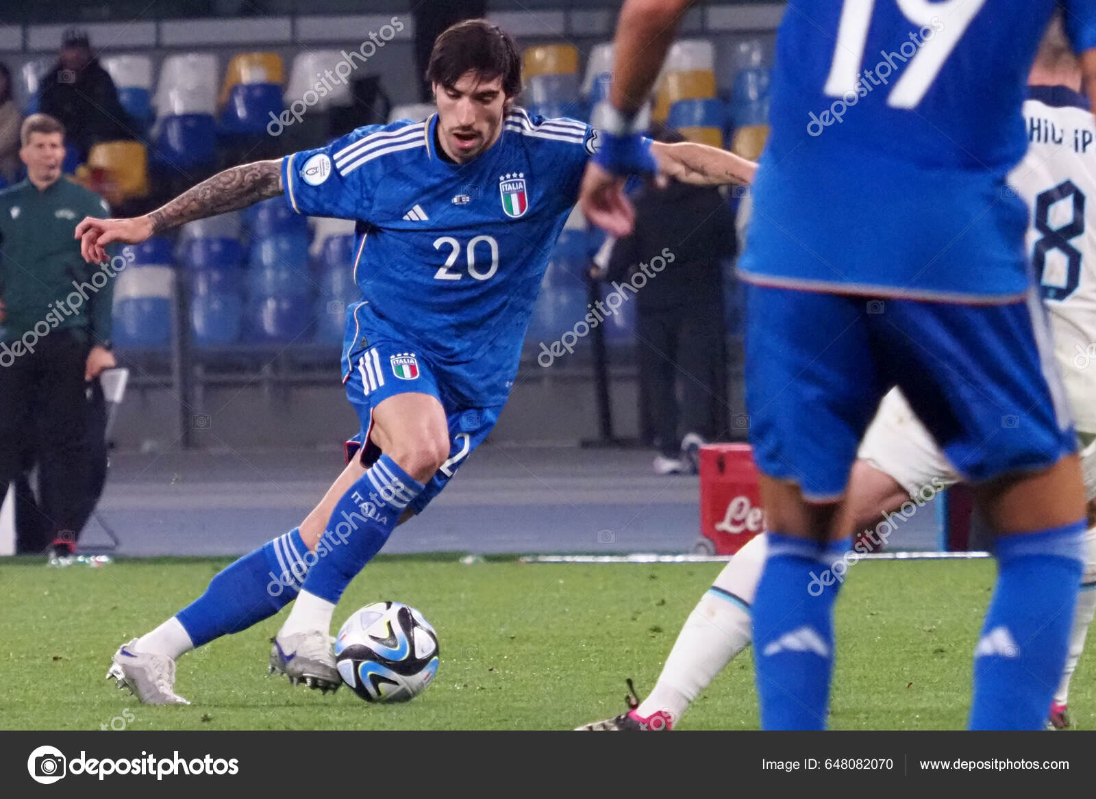 Sandro Tonali Spieler Italiens Während Des Qualifikationsspiels Für Die