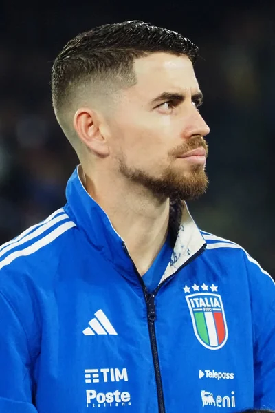 Jorjinho Hráč Itálie Během Kvalifikačního Utkání Euro2024 Mezi Itálií Anglií — Stock fotografie