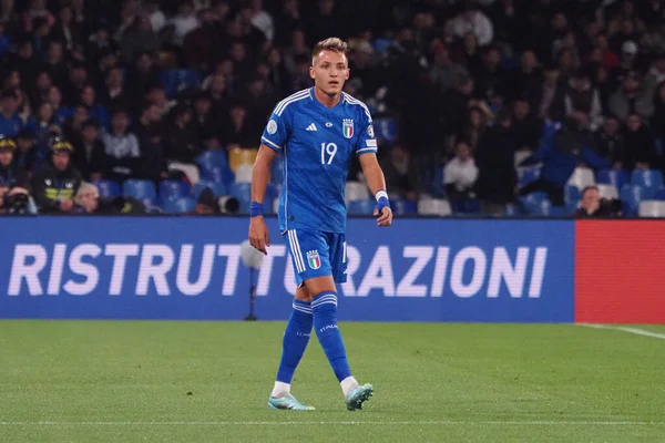 Mateo Retegui Spelare Italien Kvalificeringsmatchen För Euro 2024 Mellan Italien — Stockfoto