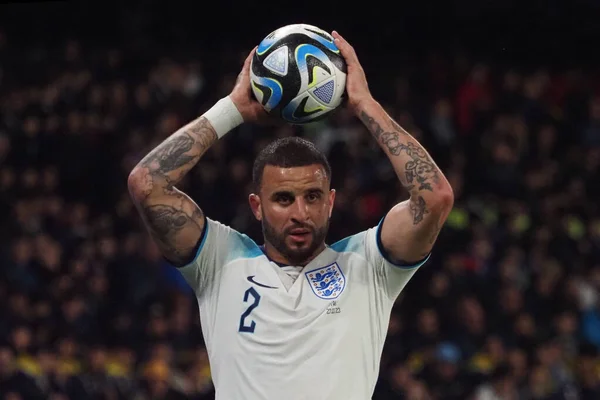 Ngiltere Nin Kyle Walker Oyuncusu Euro 2024 Eleme Maçında Talya — Stok fotoğraf