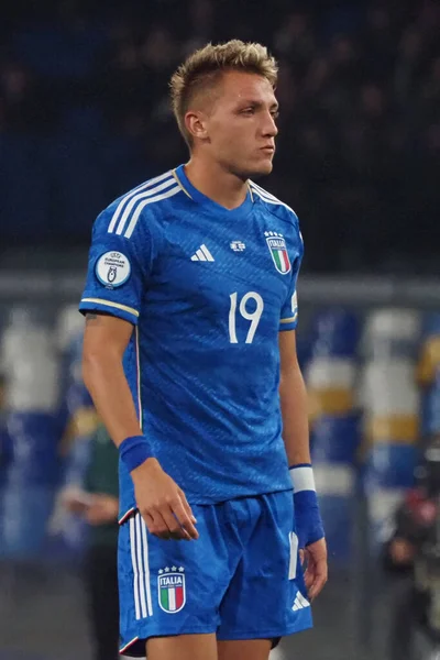 Mateo Retegui Joueur Italie Lors Match Qualification Pour Euro 2024 — Photo