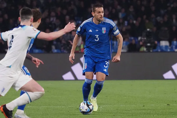 Rafael Toloi Hráč Itálie Během Kvalifikačního Utkání Euro2024 Mezi Itálií — Stock fotografie