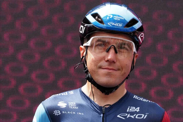 Domenico Pozzovivo Ciclista Italiano Que Monta Para Equipo Israel Premier —  Fotos de Stock
