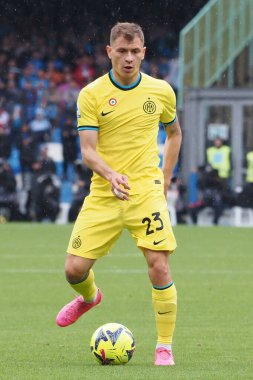 Inter 'den Nicol Barella, İtalya Serie A Ligi maçında Napoli 3, Inter 1, Diego Armando Maradona Stadyumu' nda oynandı.