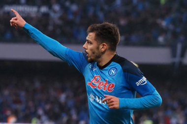Napoli 'nin Gianluca Gaetano oyuncusu, Napoli ile Inter arasındaki İtalyan Serie A ligi maçında, 1..