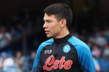 Napoli 'li Hirving Lozano oyuncusu, Napoli ile Sampdoria arasındaki İtalyan Serie A ligi maçında, Napoli 2, Sampdoria 0, Diego Armando Maradona Stadyumu' nda oynandı..