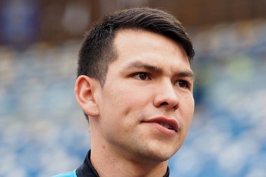 Napoli 'li Hirving Lozano oyuncusu, Napoli ile Sampdoria arasındaki İtalyan Serie A ligi maçında, Napoli 2, Sampdoria 0, Diego Armando Maradona Stadyumu' nda oynandı..