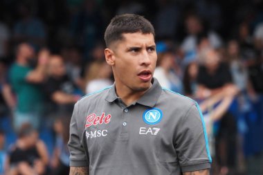 Napoli 'li Eljif Elmas, Napoli ile Sampdoria arasındaki İtalyan Serie A ligi maçında, Napoli 2, Sampdoria 0, Diego Armando Maradona Stadyumu' nda oynandı..