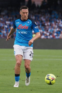 Napoli 'li Piotr Zieliski, Napoli ile Sampdoria arasındaki İtalyan Serie A ligi maçında, Napoli 2, Sampdoria 0, Diego Armando Maradona Stadyumu' nda oynandı.