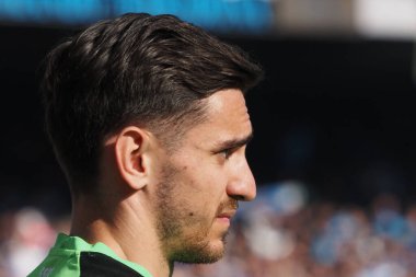 Napoli 'den Alex Meret, İtalya Serie A Ligi maçında Napoli - Fiorentina final maçı, Napoli 1, Fiorentina 0, Diego Armando Maradona Stadyumu' nda oynandı..