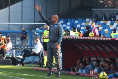 Napoli 'nin Napoli koçu Luciano Spalletti, Napoli - Fiorentina final maçı sırasında Diego Armando Maradona Stadyumu' nda oynandı..