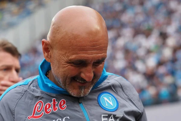 Luciano Spalletti Coach Napoli Κατά Διάρκεια Του Αγώνα Της Ιταλικής — Φωτογραφία Αρχείου