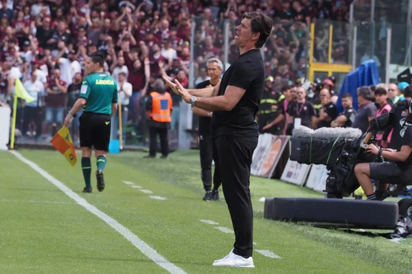 Andrea Sottil Treinador Udinese Durante Jogo Liga Italiana Serie Entre — Fotografia de Stock