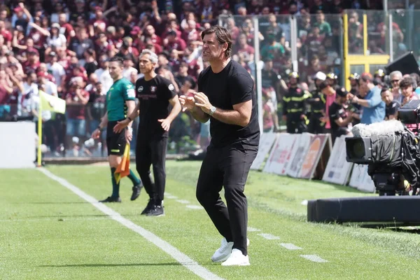 Andrea Sottil Allenatore Udinese Durante Partita Del Campionato Italiano Serie — Foto Stock