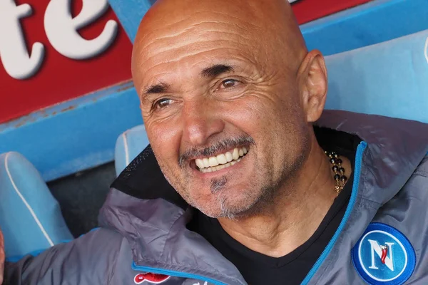 Luciano Spalletti Coach Napoli Κατά Διάρκεια Του Αγώνα Της Ιταλικής — Φωτογραφία Αρχείου
