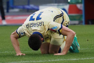 Verona 'dan Kevin Lasagna, İtalya Serie A Ligi maçında Napoli - Verona final maçı, Napoli 0, Verona 0, Diego Armando Maradona Stadyumu' nda oynandı..