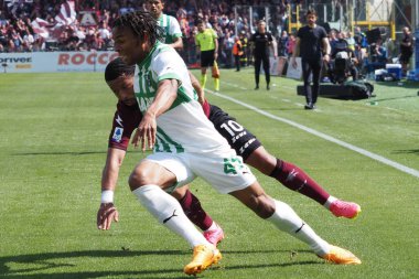 Salernitana 'dan Armand Laurient ve Salernitana' dan Tonny Vilhena, Salernitana ile Sassuolo arasında oynanan İtalya Serie A ligi maçında, Salernitana 3, Sassuolo 0, Arechi Stadyumu 'nda oynandı.