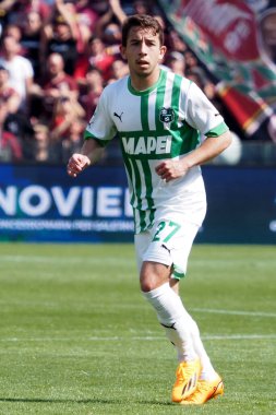 Sassuolo 'dan Maxime Lpez, İtalya Serie A Ligi maçında Salernitana ile Sassuolo arasında oynanan final maçında, Salernitana 3, Sassuolo 0, Arechi Stadyumu' nda oynandı.