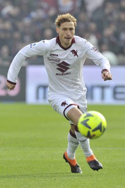 Torino 'dan Mrgim Vojvoda, İtalya Serie A Ligi maçında Salernitana ile Torino arasındaki final maçı, Salernitana 1, Torino 1, Arechi Stadyumu' nda oynandı.