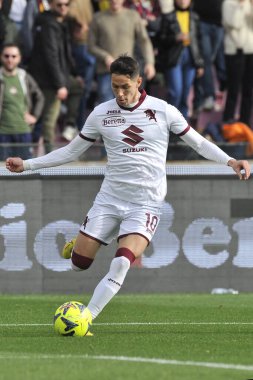 Torino 'dan Saa Luki, İtalya Serie A Ligi maçında Salernitana ile Torino arasındaki final maçı, Salernitana 1, Torino 1, Arechi Stadyumu' nda oynandı.