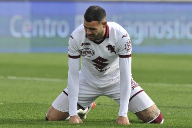Torino 'dan Antonio Sanabria, İtalya Serie A Ligi maçında Salernitana ile Torino arasındaki final maçı, Salernitana 1, Torino 1, Arechi Stadyumu' nda oynandı..