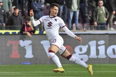 Torino 'dan Saa Luki, İtalya Serie A Ligi maçında Salernitana ile Torino arasındaki final maçı, Salernitana 1, Torino 1, Arechi Stadyumu' nda oynandı.