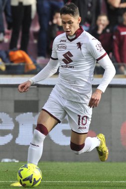 Torino 'dan Saa Luki, İtalya Serie A Ligi maçında Salernitana ile Torino arasındaki final maçı, Salernitana 1, Torino 1, Arechi Stadyumu' nda oynandı.