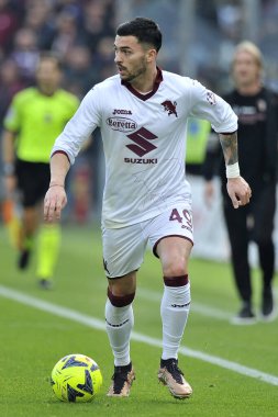 Torino 'dan Nemanja Radonji oyuncusu, İtalya Serie A Ligi maçında Salernitana ile Torino arasındaki final maçı, Salernitana 1, Torino 1, Arechi Stadyumu' nda oynandı.