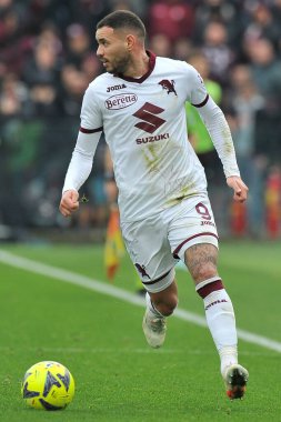 Torino 'dan Antonio Sanabria, İtalya Serie A Ligi maçında Salernitana ile Torino arasındaki final maçı, Salernitana 1, Torino 1, Arechi Stadyumu' nda oynandı..