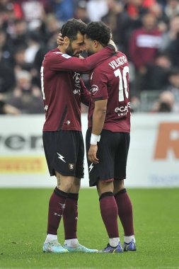 Tonny Vilhena and Dylan Bronn players of Salernitana, during the match of the Italian Serie A league between Salernitana vs Torino final result, Salernitana 1, Torino 1, match played at the Arechi stadium.
