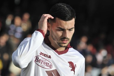 Torino 'dan Nemanja Radonji oyuncusu, İtalya Serie A Ligi maçında Salernitana ile Torino arasındaki final maçı, Salernitana 1, Torino 1, Arechi Stadyumu' nda oynandı.
