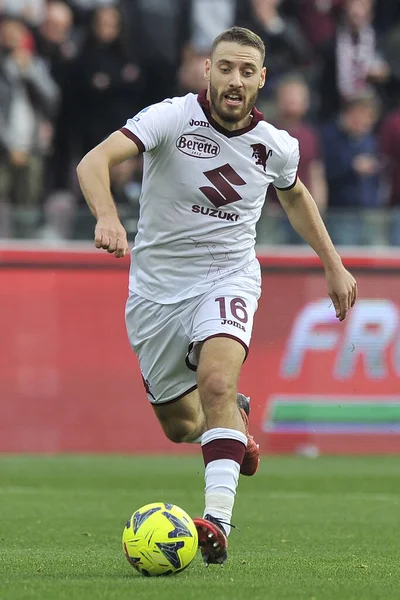 Nikola Vlai Gracz Torino Podczas Meczu Włoskiej Ligi Serie Pomiędzy — Zdjęcie stockowe