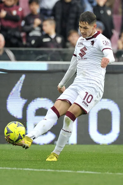 Saa Luki Gracz Torino Podczas Meczu Włoskiej Ligi Serie Pomiędzy — Zdjęcie stockowe