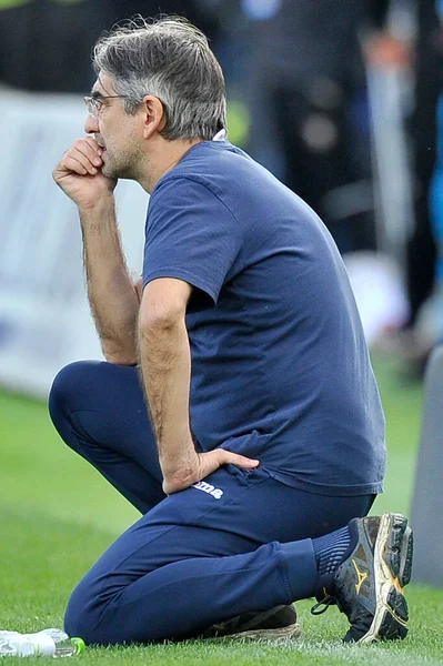 在意大利意甲联赛的比赛中 萨莱尼亚纳对托里诺的决赛结果 萨莱尼亚纳1号 托里诺1号 在阿里奇体育场的比赛中 萨莱尼亚纳纳纳纳纳对托里诺 — 图库照片