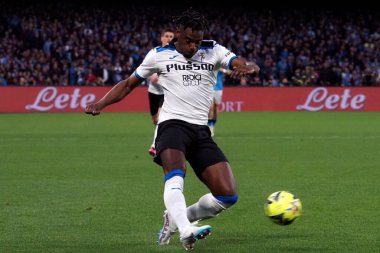 Atalanta 'lı Duvn Zapata oyuncusu, Napoli ile Atalanta arasındaki İtalyan Serie A ligi maçında, Napoli 2, Atalanta 0, Diego Armando Maradona Stadyumu' nda oynandı.