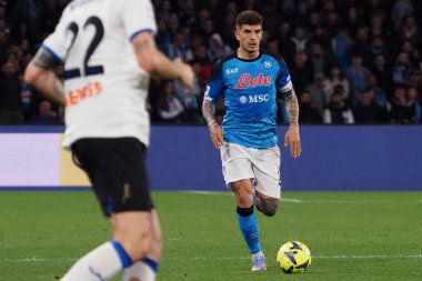 Napoli 'den Giovanni Di Lorenzo, Napoli ile Atalanta arasındaki İtalyan Serie A ligi maçında, Napoli 2, Atalanta 0, Diego Armando Maradona Stadyumu' nda oynandı..